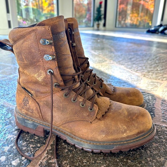 Rocky Original Ride Lacer Waterproof Western Boots for Men size 11 M - Picture 1 of 11